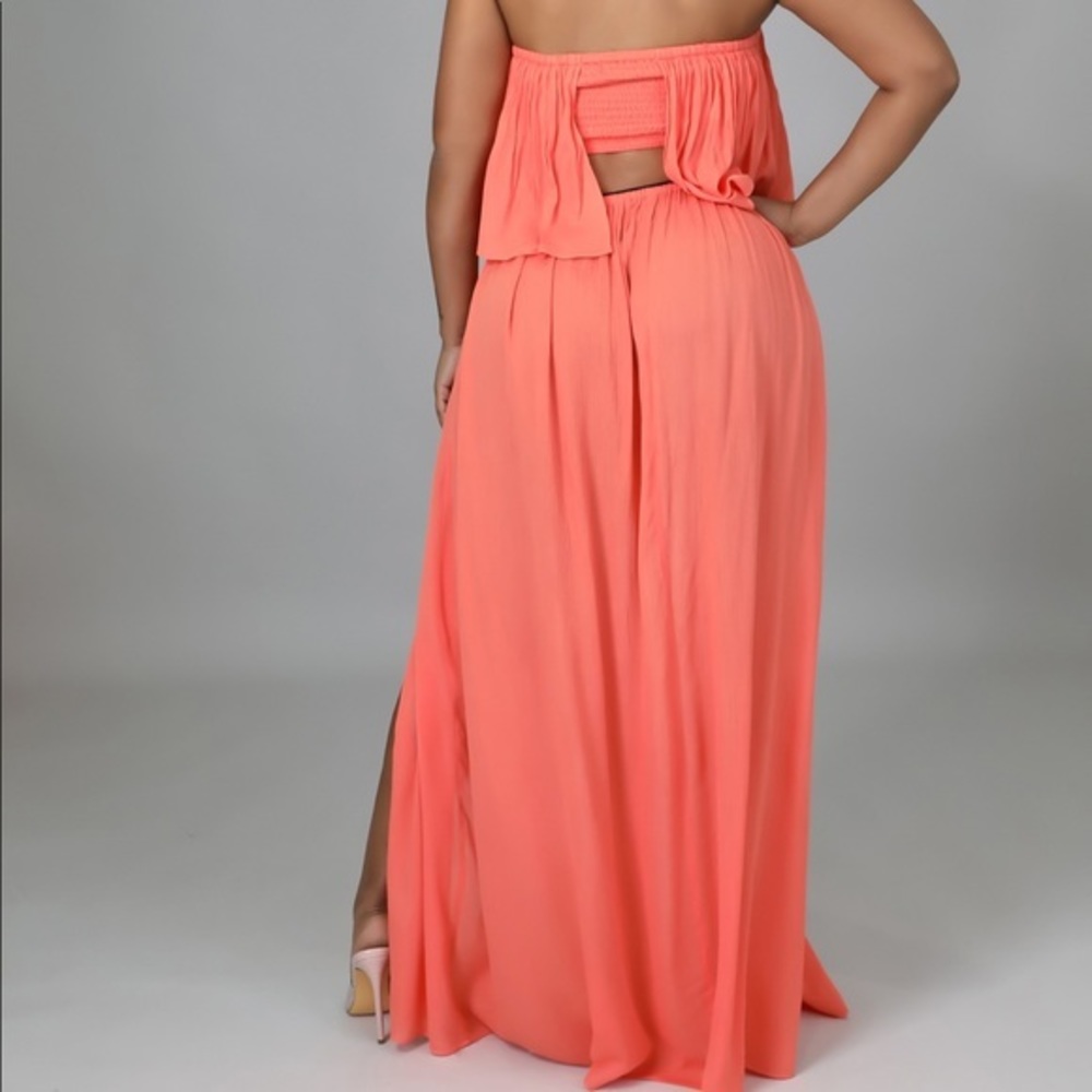 Sleeveless Elastic Waistband Maxi - Picture 4 of 8